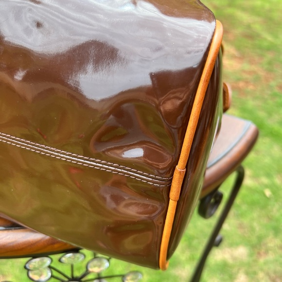 Dooney & Bourke Satchel Handbag Patent Leather - Picture 5 of 12